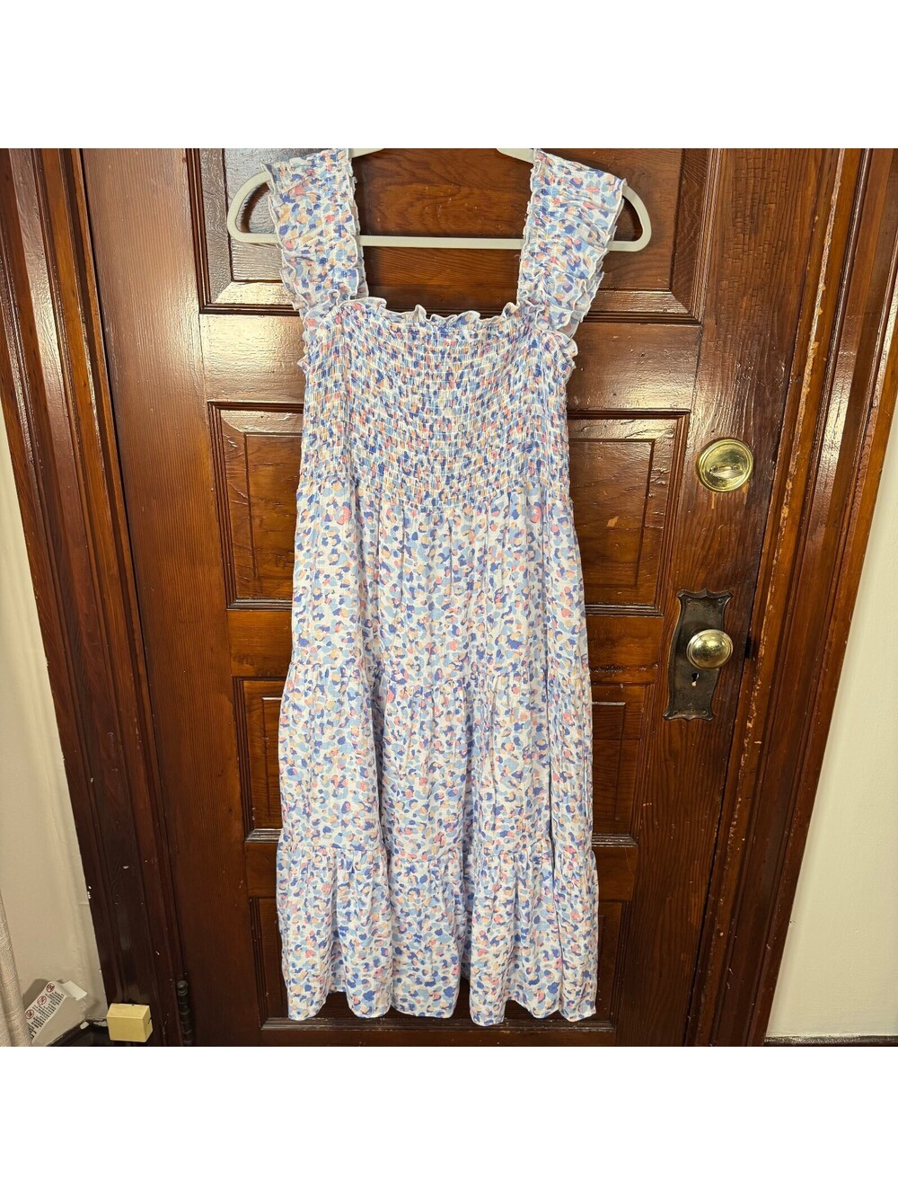 Nanette Lepore Vibrant Multi-colored Abstract Print Midi Dress Size 6